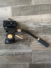 Q08s Heavy Duty Video Camera Tripod Fluid Drag Pan Head With Extended Handle For