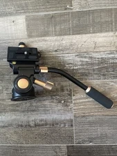 Q08s Heavy Duty Video Camera Tripod Fluid Drag Pan Head With Extended Handle For