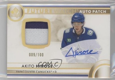 2023 SP Authentic Limited 9/100 Akito Hirose #131 RPA Rookie Patch Auto RC 0uz9