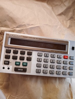 SHARP PC-1252H Pocket Computer Vintage Rare Junk Condition