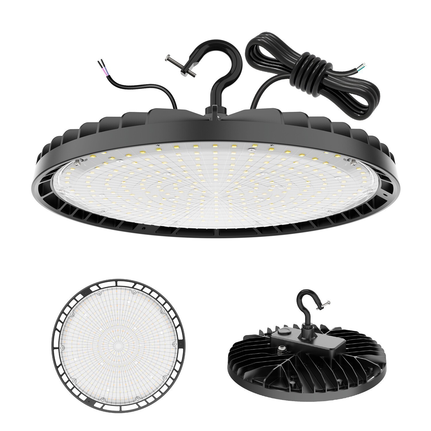 150 Watt UFO LED High Bay Light Warehouse Commercial Gym Work Lamp Dimmable IP65