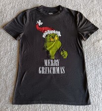 Christmas Grinch T Shirt Merry Grinchmas Unisex Small Gray