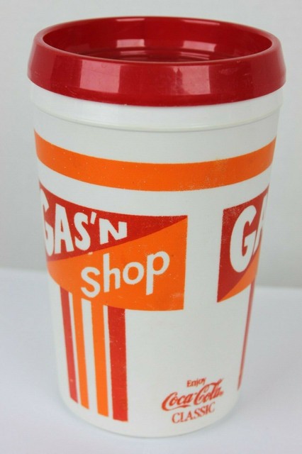 Vintage Aladdin Gas N Shop Coca Cola Insulated Travel Mug Clean 34 Oz Ounce Nice For Sale Online