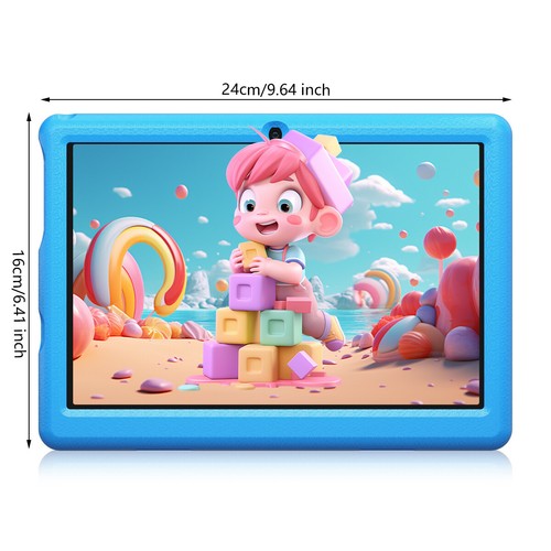 Anmesc Kids Tablet 10.1" Android 13 tablet PC for kids Quad Core 2+32GB ROM - Picture 2 of 8