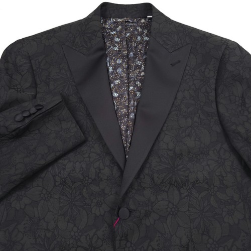 $798 Robert Graham Reggie Hunter Green Floral Jacquard Dinner Jacket Mens 40S