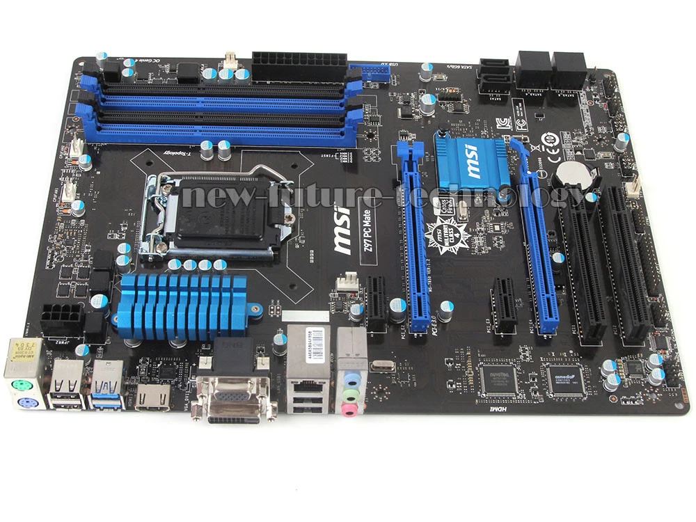 MSI Z97 PC Mate Motherboard MS 7850 LGA 1150 Intel Z97 Chipset DDR3 Memory