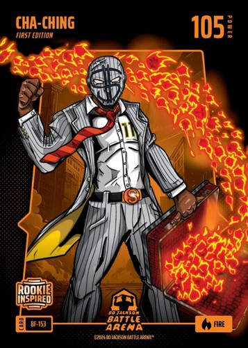 Bo Jackson Battle Arena Cha-Ching RC BF-153 Jackson Chourio Fire Battlefoil