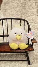 Vintage 1998 Swibco Puffkins Chirp Plush Limited Edition Pink Chick Yellow Bird