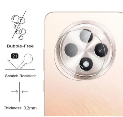 Lutree Per OPPO Reno 12 F (4G/5G) / OPPO Reno 12 FS (4G/5G) Vetro Temperato, 2 2 Pezzi Pellicola Protettiva Pellicola Fotocamera, Durezza 9H Anti-Graffio HD Senza Bolle Protezione Schermo - Foto 9