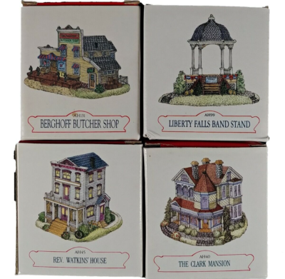 Liberty Falls Americana Collection Vintage Lot of 36 Buildings and