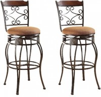Set Of 2 Swivel Bar Chair Furniture Office Home Garden Seating Set Of 2 Swivel Bar Chair Furniture Office Home Garden Seating
