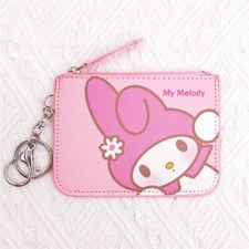 Sanrio My Melody Coin Purse Card Holder Key Chain Backpack ID Tag US Seller