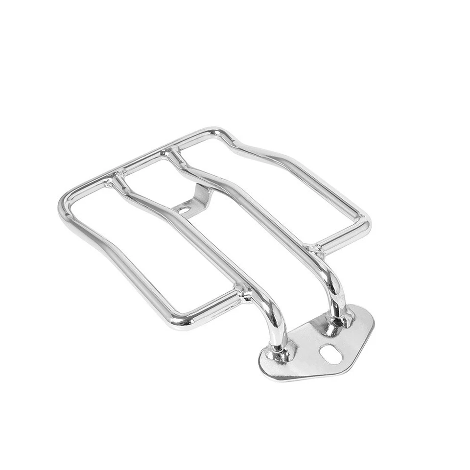 Portaequipajes cromado asiento individual para Harley Sportster XL 883 1200 2004-2018 Foto 3 de 4