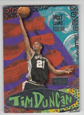 Tim Ducan 1997-98 Skybox Premium NBA Insert Card # 7 of 15