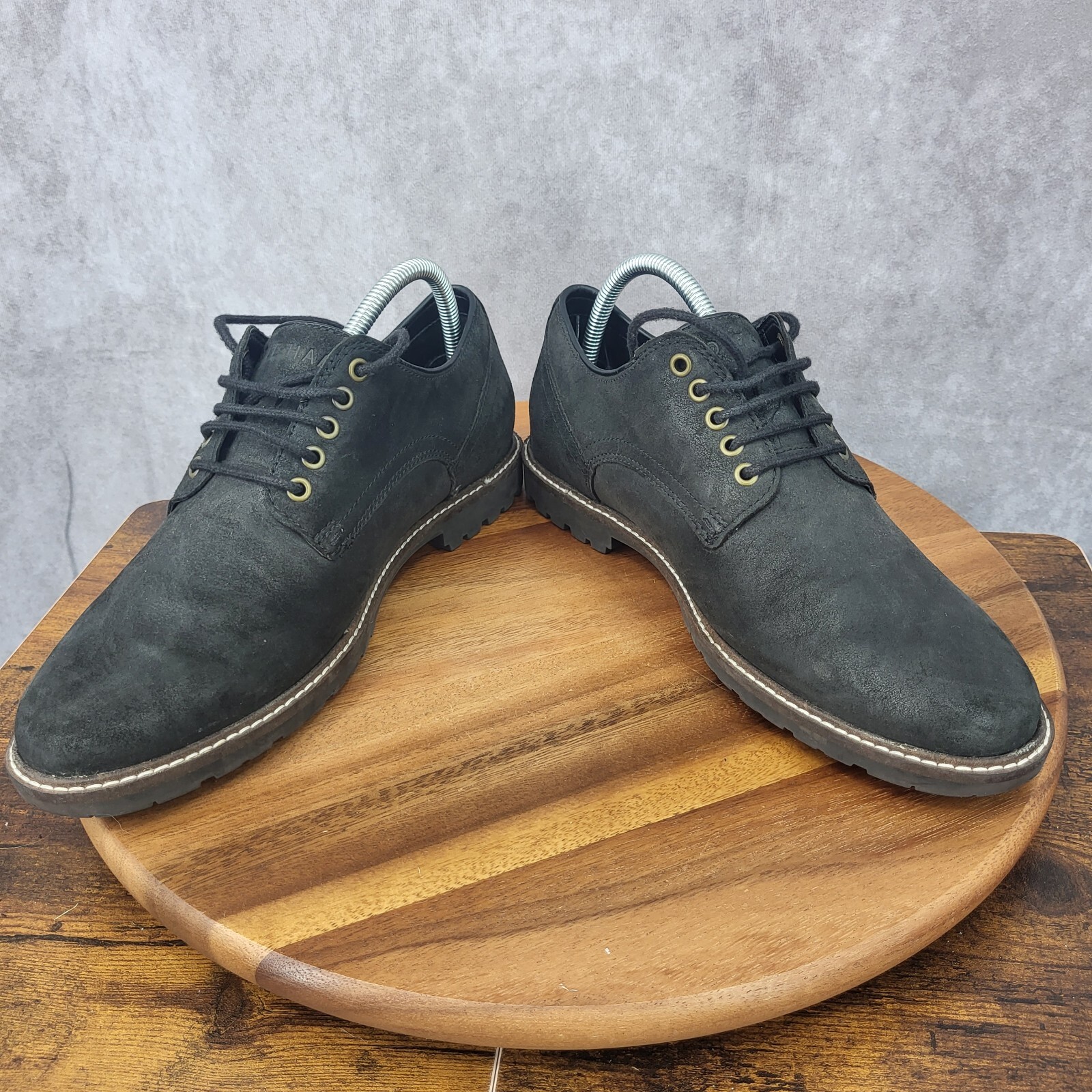 SAOLA Scarpe Oxford Cole Haan Grand OS uomo 8 nere Nathan pelle derby stringate C30072