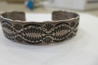 CARVED DESIGNERS SIGNED STERLING SILVER CUFF BRACELET, SEE PICTURES 32.8 GRAM