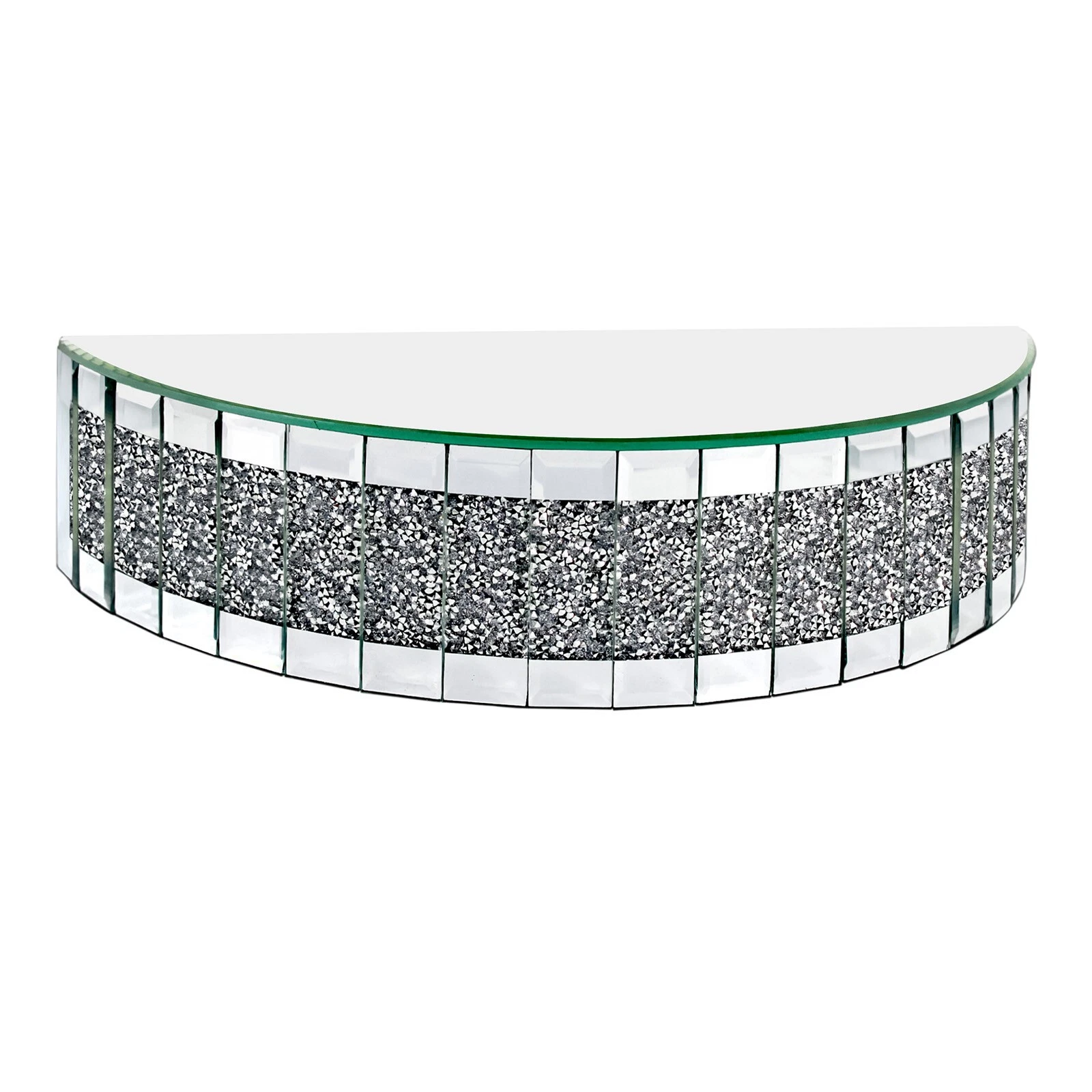 Crushed Crystal Mirrored Floating Wall- Home Decor Storage Wall Mounted Shelf
Opens in a new window