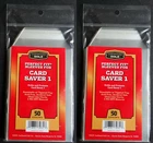 100 Cardboard Gold Perfect Fit Sleeves for Card Saver 1 Bag