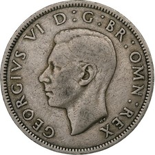 #1273076 Great Britain, George VI, 2 Shillings, 1948, London, Copper-nickel, E