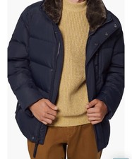 Horizon Down & Feather Coat With Faux Fur Collar