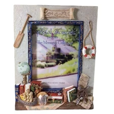 Special Moments Poly Resin Photo Frame Nautical Theme  7” x 5.5”