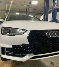 Front Tow Hook License Plate Mount Bracket For Audi A4 S Line 2017-2019 B9 