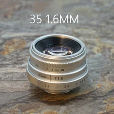 35mm F1.6 APS-C Prime Lens For Camera Sony E Canon FUJI X M4/3 Mount Beginner