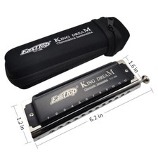 EASTTOP Chromatic Harmonica Key C 12Hole 48Tone T1248K Mouth Organ Harmonica US