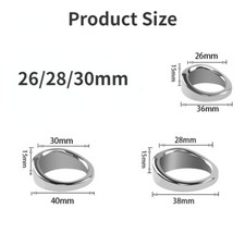 3 Size Stainless Steel Metal Penis Stretcher Ball Scrotum Enhancer Ring for Male