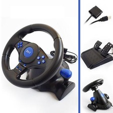 Conduite Jeu Volant de Course et De Frein Pédales pour PS3 PS2 PC Jeu