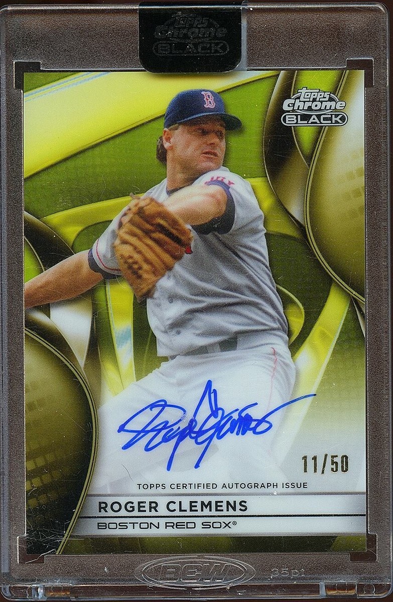 Roger Clemens 2025 Topps Chrome Black GOLD Auto Autograph