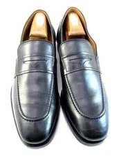 NEW Allen Edmonds "SIENA" Leather Penny Loafers 10(L)&9.5(R) D Black (432N)