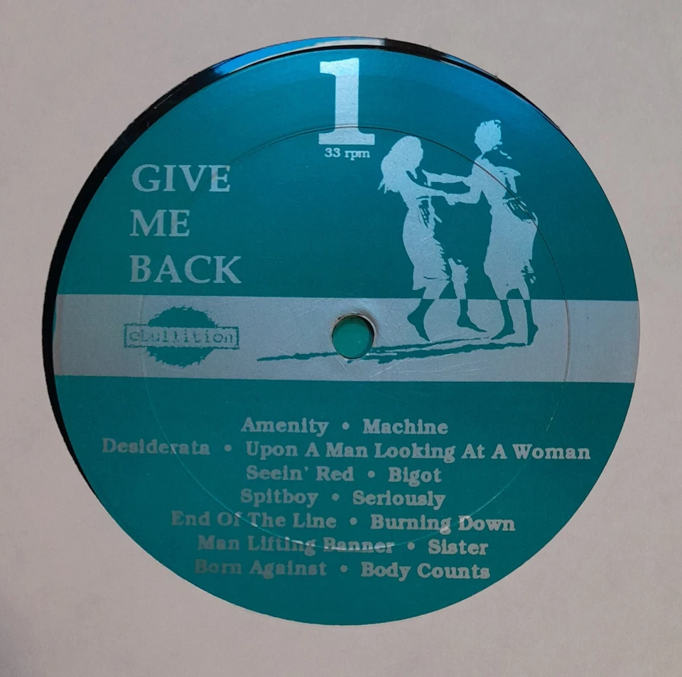 v/a GIVE ME BACK LP RI | 1991 Ebullition  female political anarcho hardcore punk - Bild 3 von 3