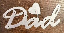 Word Dad Heart Metal Cutting Die Journal Scrapbook Ephemera 4877 Father  s Day