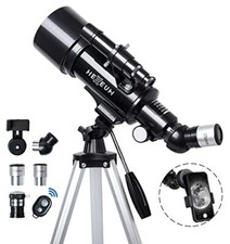 Telescope 70mm Aperture 500mm - for Kids  Adults Astronomical 70500-Black