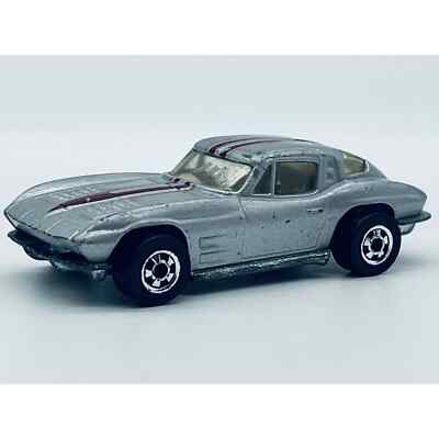 1979 Hot Wheels Car Corvette 63 Split Window Stingray Silver HK Blackwall