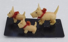 VTG Scotty Dogs Puppy Dog Set Celluloid Made in Japan