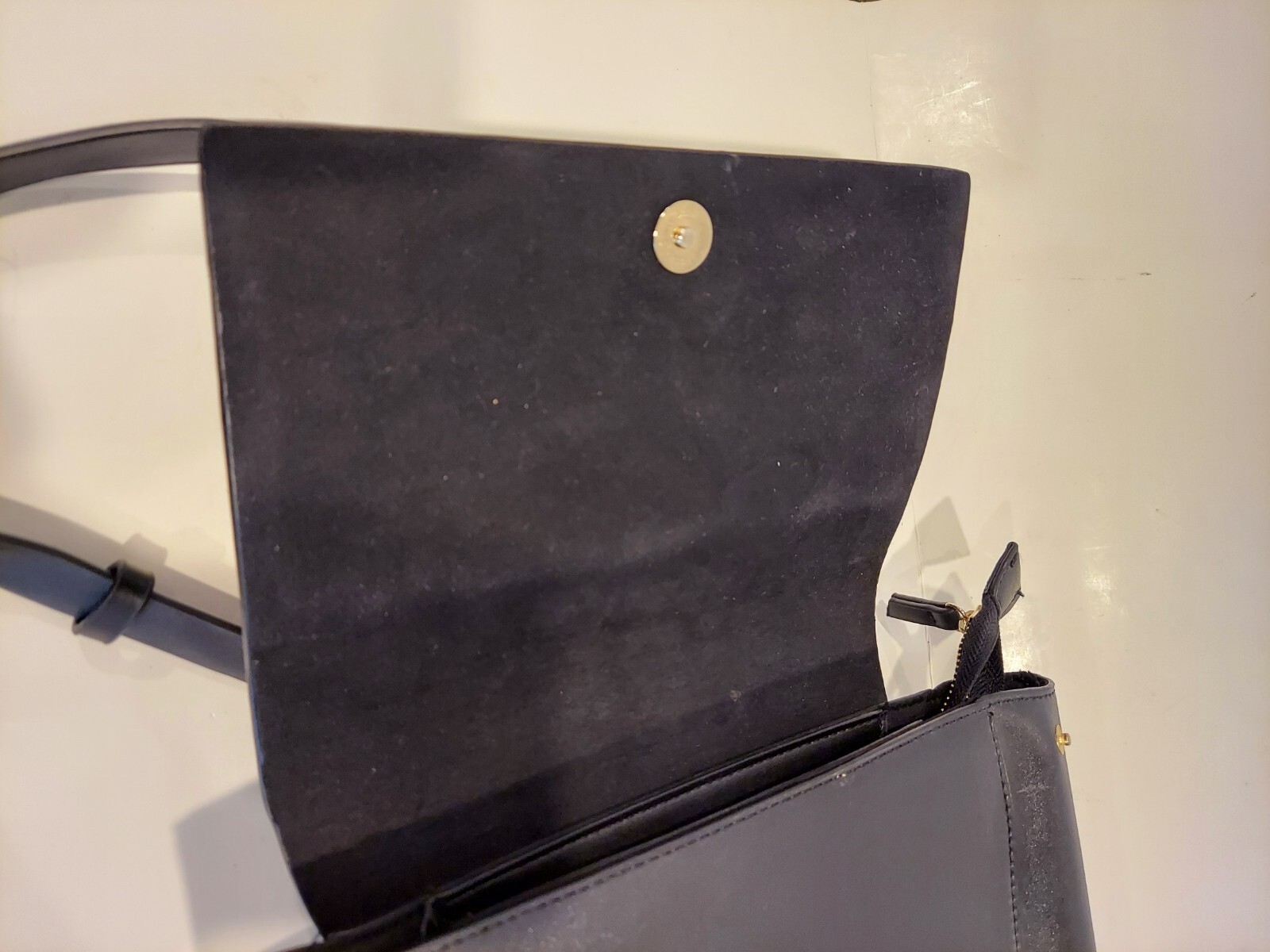 Topshop Black Mini Backpack Snap Side - image 4