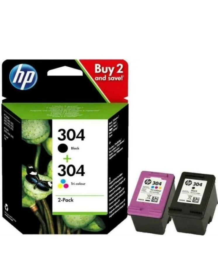 Original Genuine HP 304 Black & Colour Ink Cartridges for HP Envy 5032