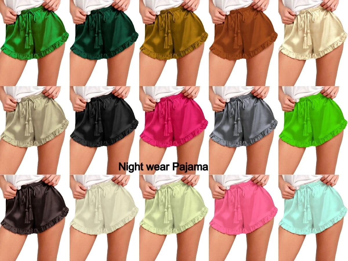 N/X Women Hot Pants Sports Shorts Elastic Waist Running Shorts Summer  Fitness Yoga Shorts Pyjama Bottoms Lounge Shorts Sleep Shorts Pajama Shorts