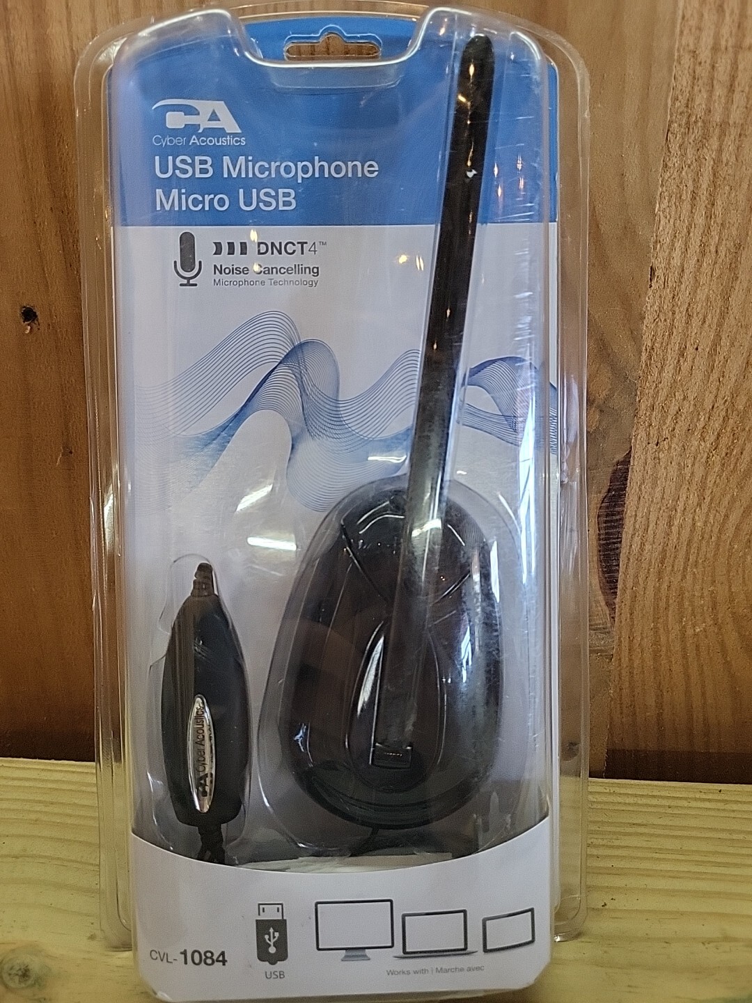 Cyber Acoustics CVL-1084 USB Noise-Canceling Desktop Mic