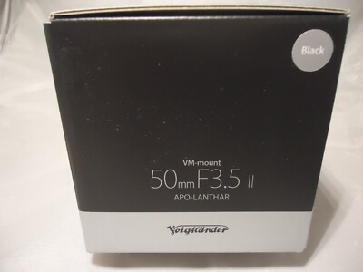 Voigtlander VM-Mount 50mm F3.5 Type II, APO-LANTHAR, Black *BRAND