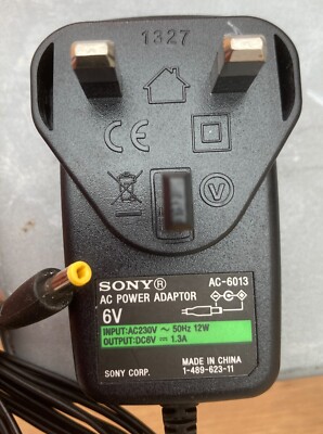 Sony DAB Radio 6V ICF-SW77 ICF-SW55 Netzteil Netzteil PSU
