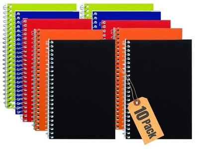 1InTheOffice Wirebound Spiral Memo Books, Pads, 4'' x 6'', Assorted 