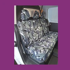 Ford Connect 2024+ Flexicab Rear Bulkhead Tailored Seat Covers Grey Camo UK
