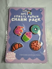 New Art 101 Blue Croc Style Donut Charms - 5 Charms
