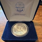 U.S. Mint American Eagle 1988 1 oz Silver Coin 0.999 Fine with Display Case