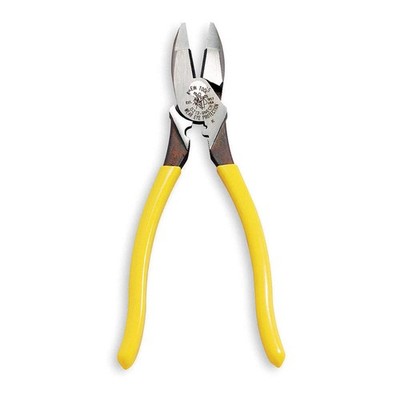 KLEIN TOOLS D213-9NE-CR Linemans Plier,9-3/8'' L,Dipped 4A835