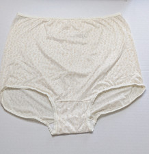Bali 3XL 2633 Beige/Floral Panties Nylon High Waist Brief Wide Gusset