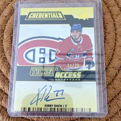 Upper Deck 2022-23 Ticket Access Auto Yellow Kirby Dach #TAA-KD 11/25